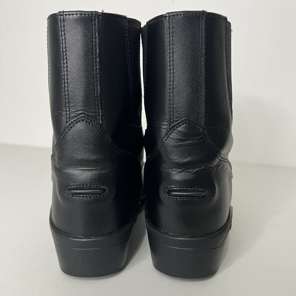 Oldwest Women’s Size 7 Narrow Black Paddock Lace-Up Leather Boots Western Arena - Picture 7 of 8
